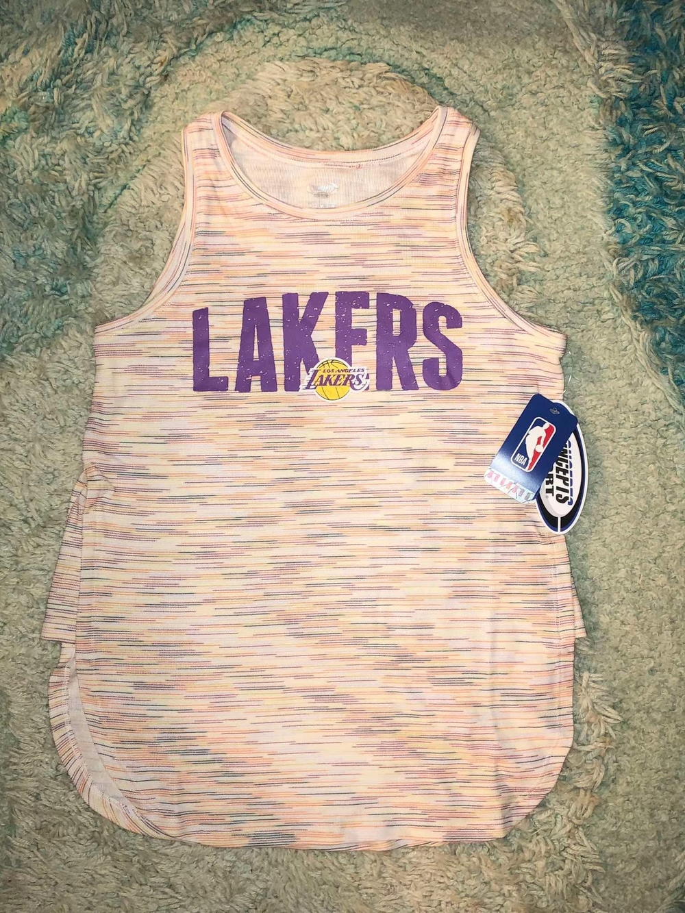 Concepts Sport Los Angeles Lakers Pink/Purple Tank Top Size M NBA Basketball